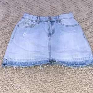 denim girls skirt